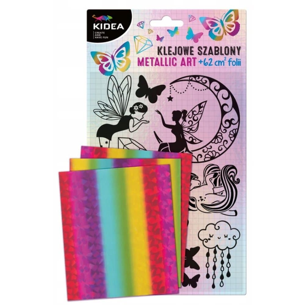 Klejowe szablony metallic art sweet