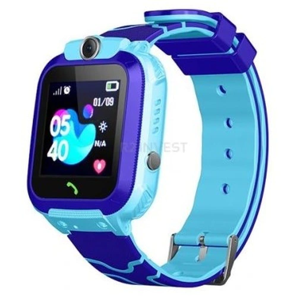 Niebieski Smartwatch Dla Dzieci z Lokalizatorem GPS, Aparatem i SOS