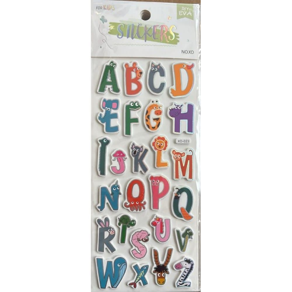 Naklejki Edyukacyjne Literki Piankowe ABC