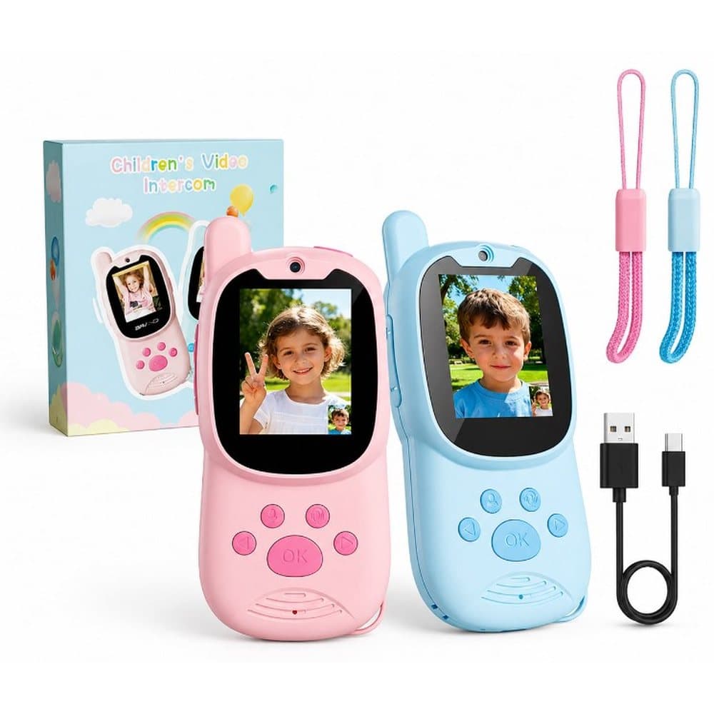 Walkie talkie z kamerą w czasie rzeczywistym i wyświetlaczem wideo