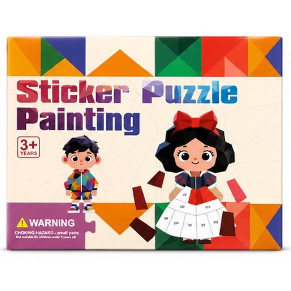 Naklejanki po Numerach dla Dzieci – Wyklejanka Sticker Puzzle POSTACIE