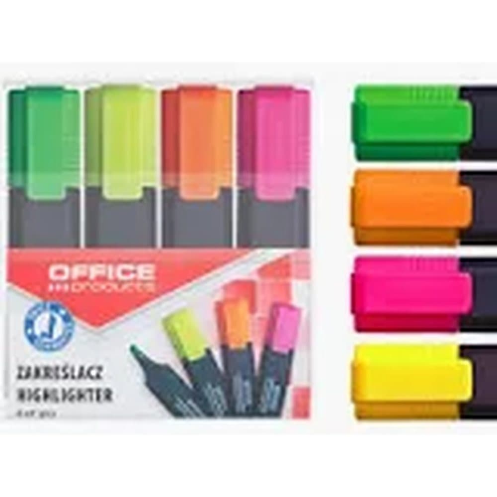 Zakreślacze office 4 szt