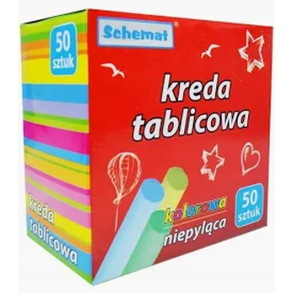 Kreda tablicowa kolorowa / 50szt