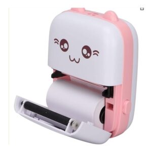 Różowy Drukuś - mini drukarka termiczna Bluetooth