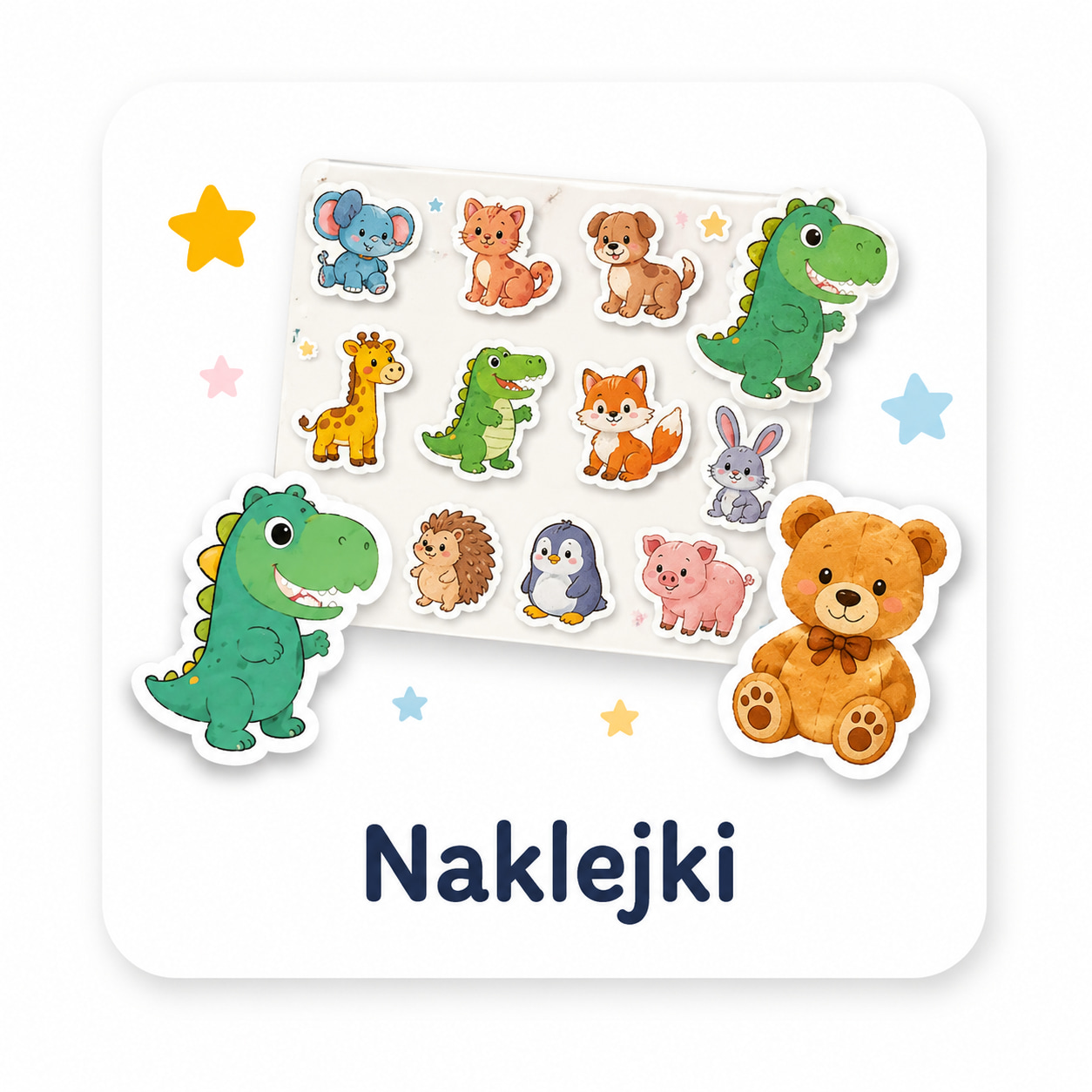 Naklejki wielokrotnego użytku dla dzieci