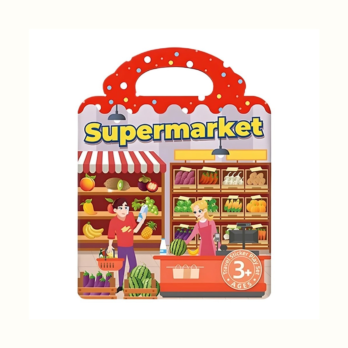 Naklejki wielorazowe ZD013 - Supermarket